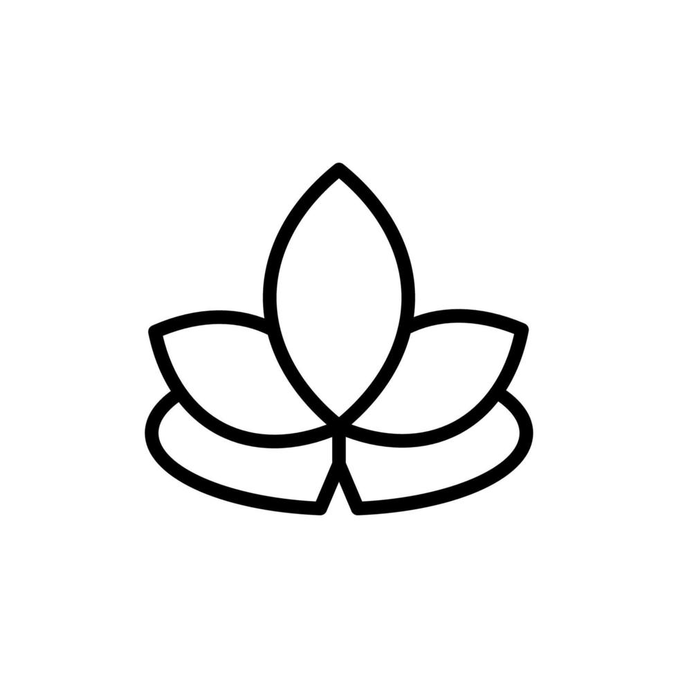 Lotus alternative medicine vector icon