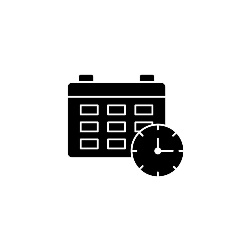 Calendar time vector icon