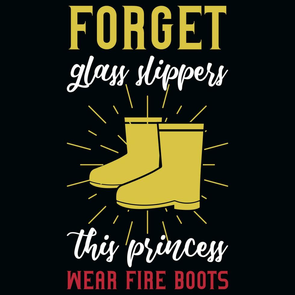 Firefighter tshirt design vector