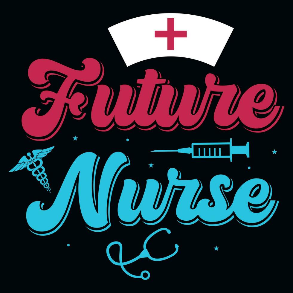 Nurse tshirt design vector