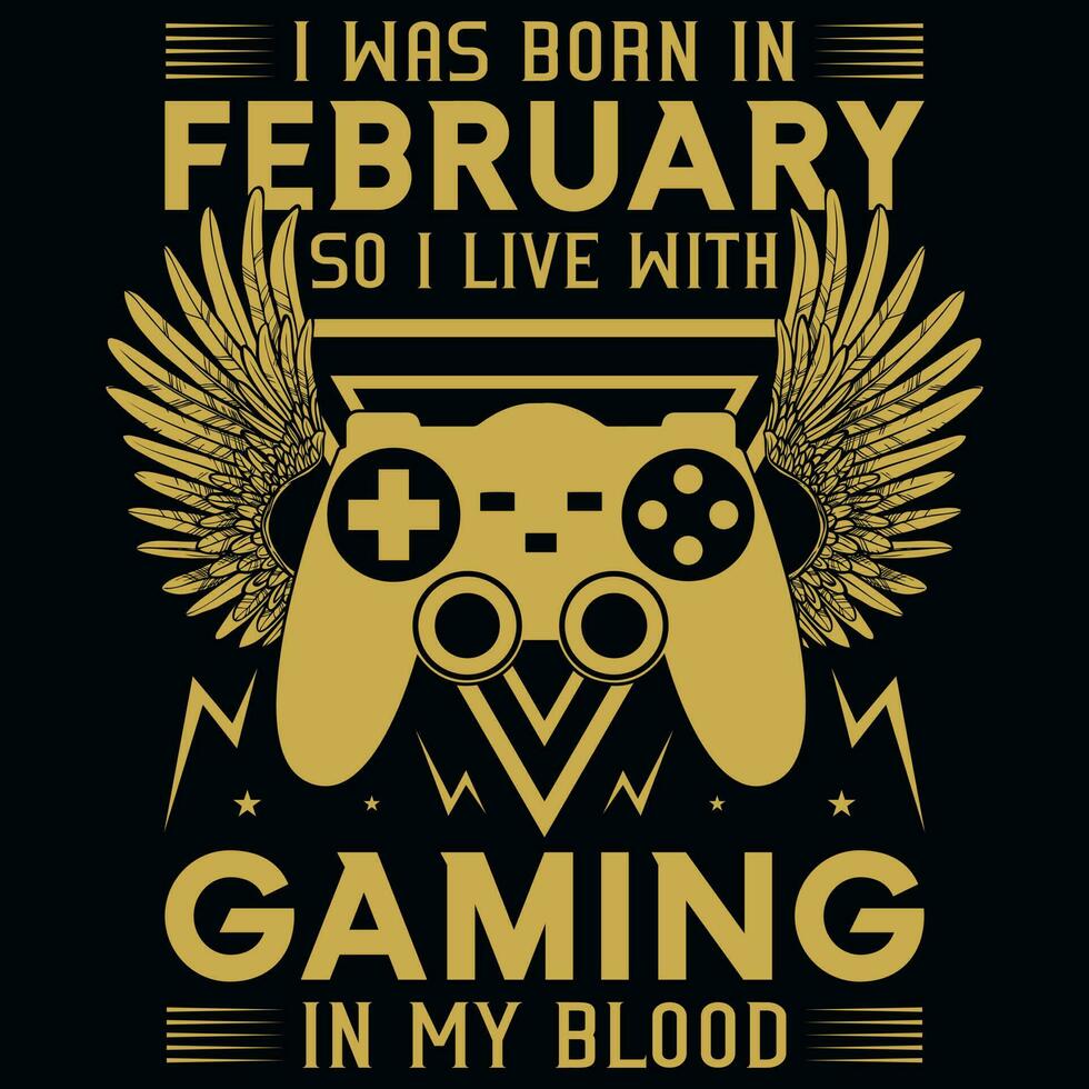 Gaming tshirt design vector