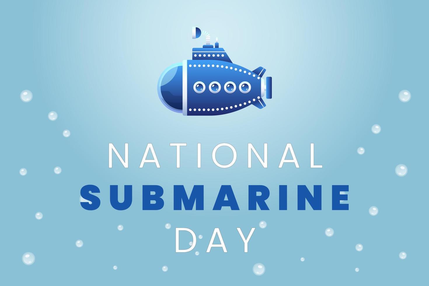 nacional submarino día a abril 11 vector ilustración bueno para nacional submarino día celebracion. realista diseño. volantes diseño.