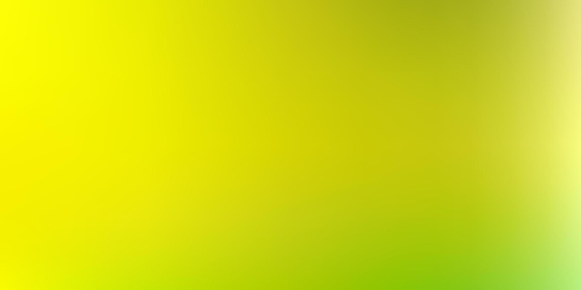 Light green, yellow vector abstract blur background.