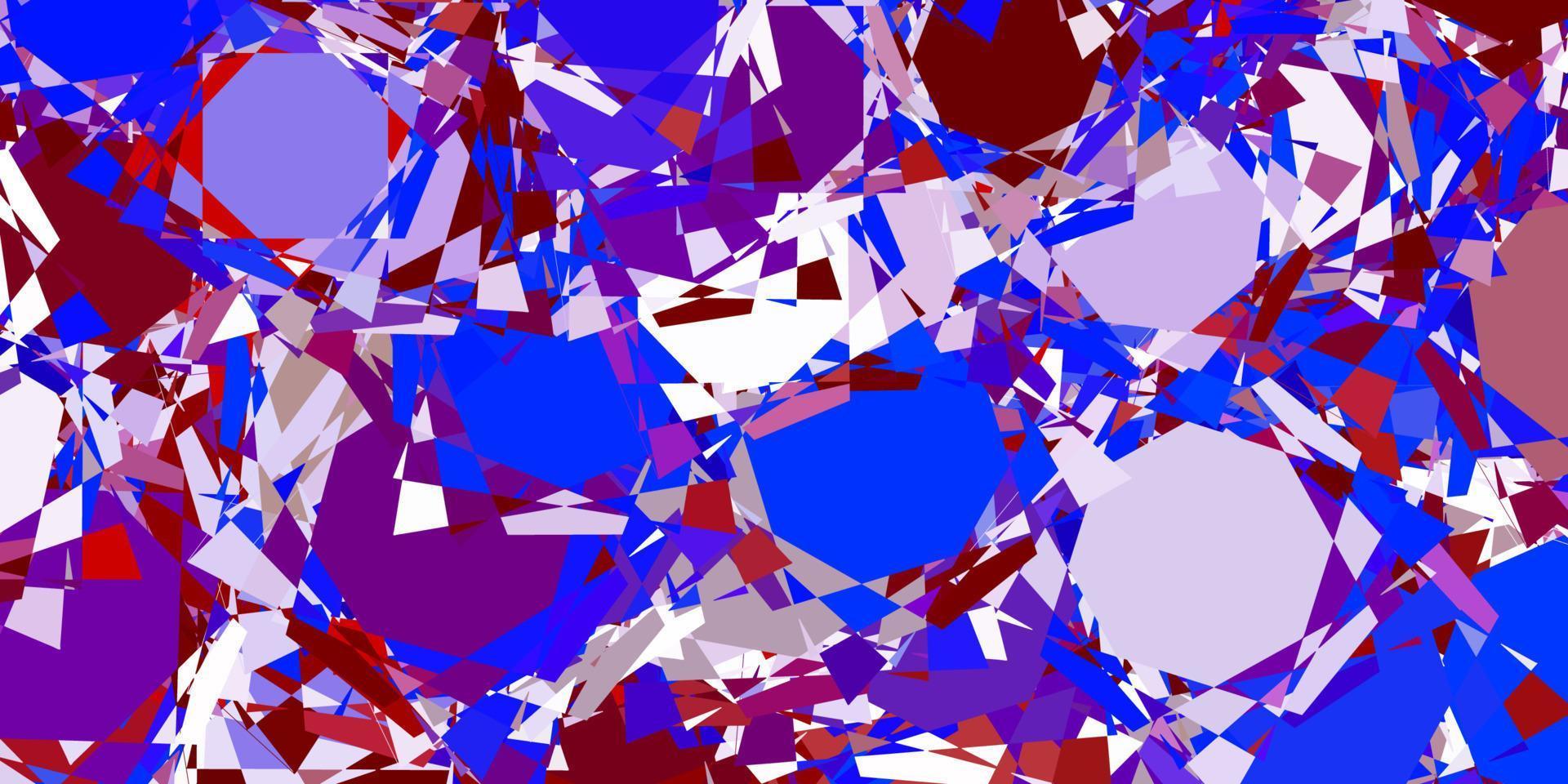 Light Blue, Red vector texture with random triangles.