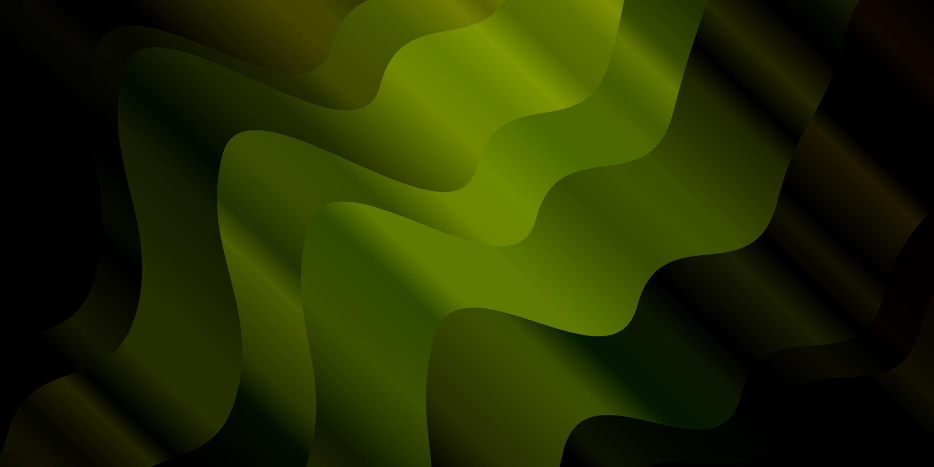 Dark Green vector texture with wry lines.