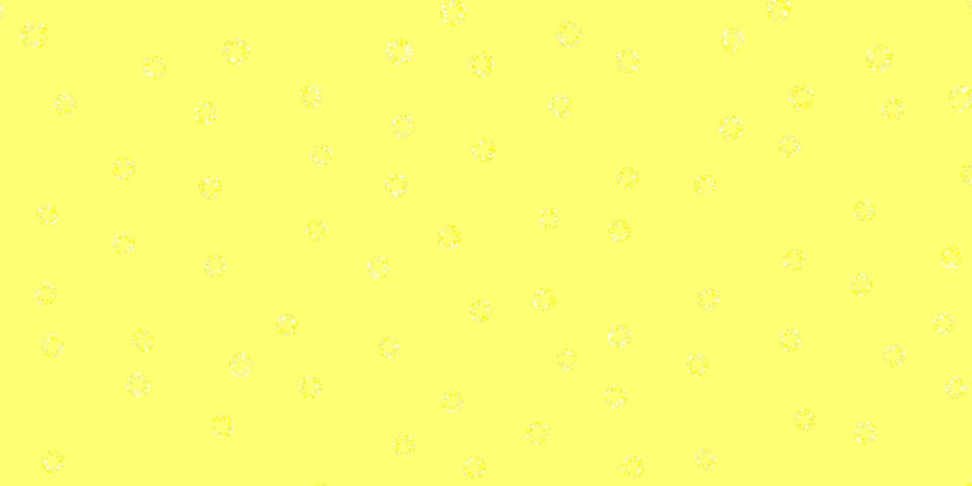 Fondo de vector amarillo claro con manchas.