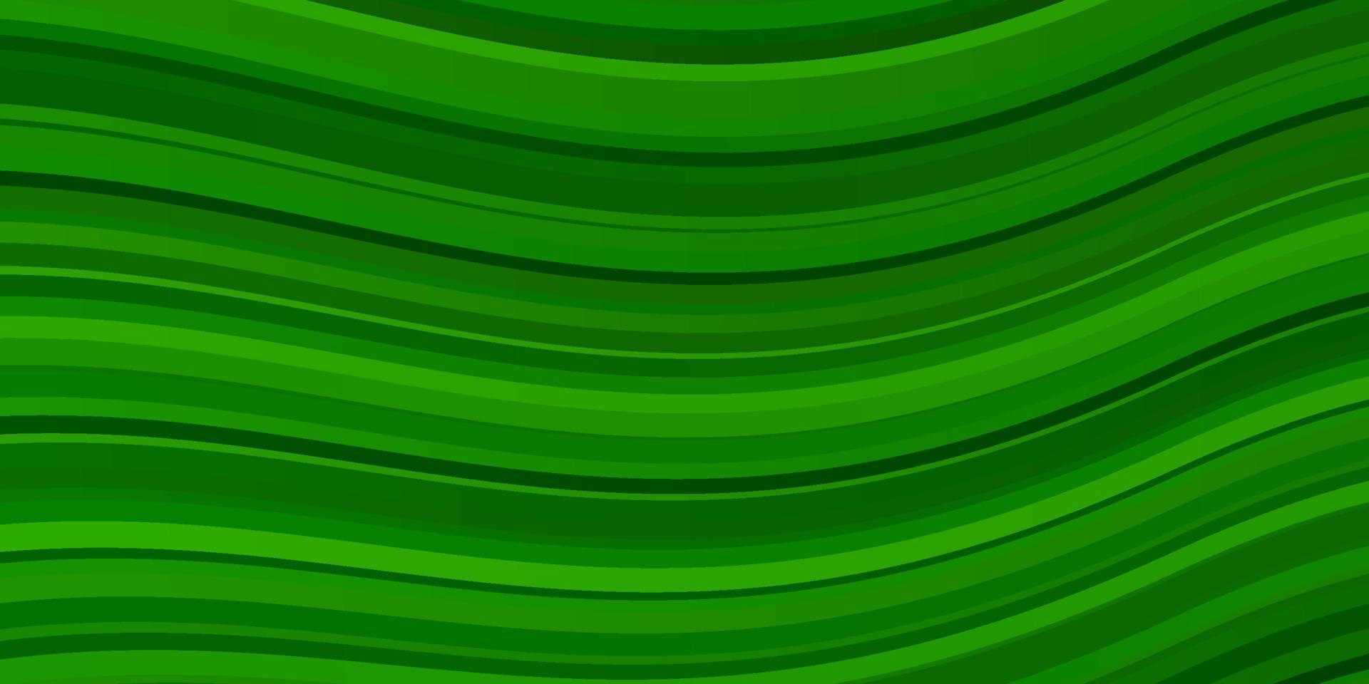 Light Green vector backdrop with bent lines.