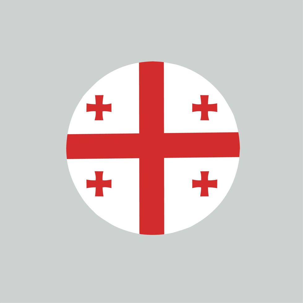 Georgia bandera icono, ilustración de nacional bandera diseño con elegancia concepto, Perfecto para independencia diseño vector