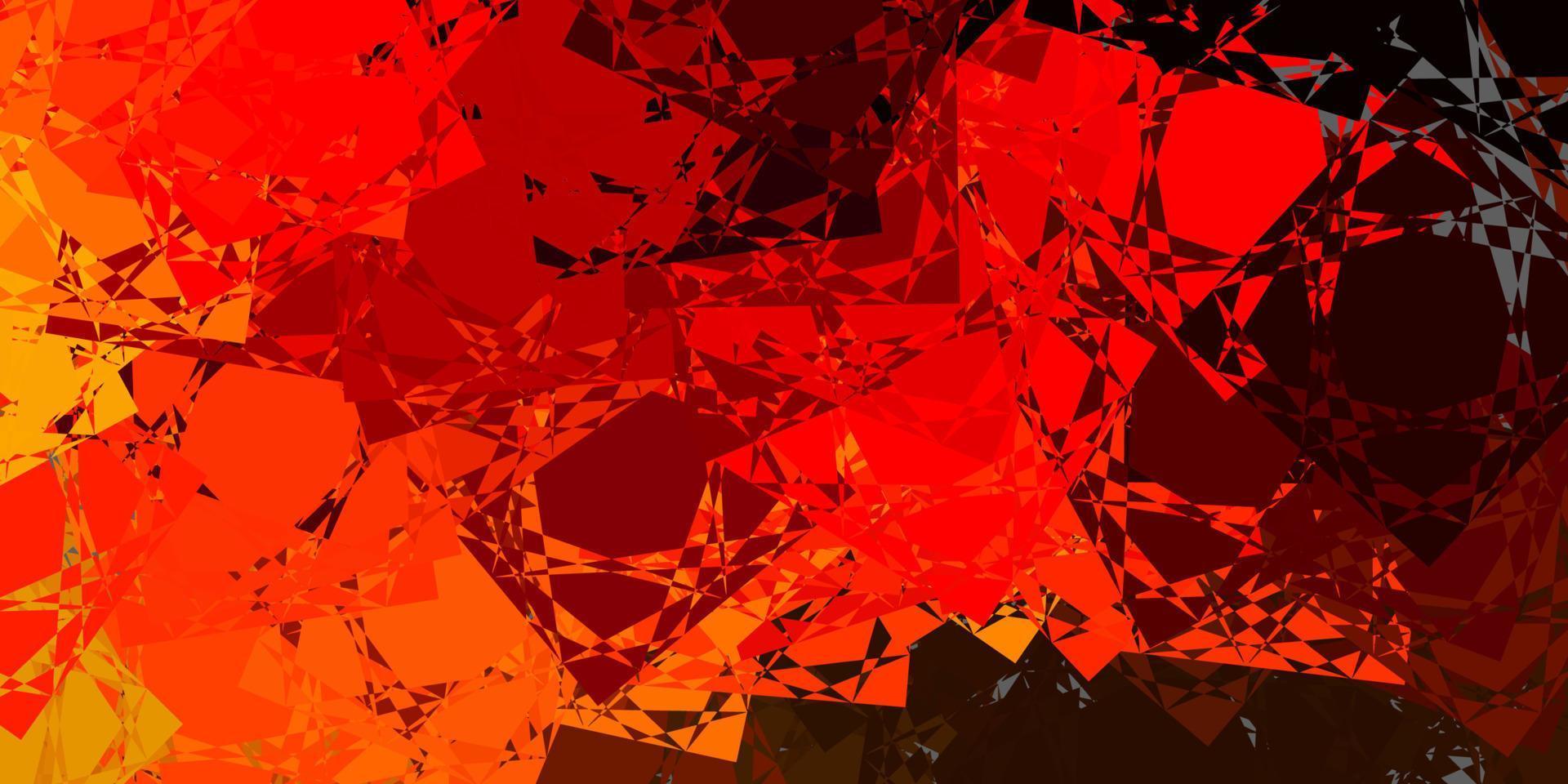 Dark Red vector pattern with polygonal shapes.