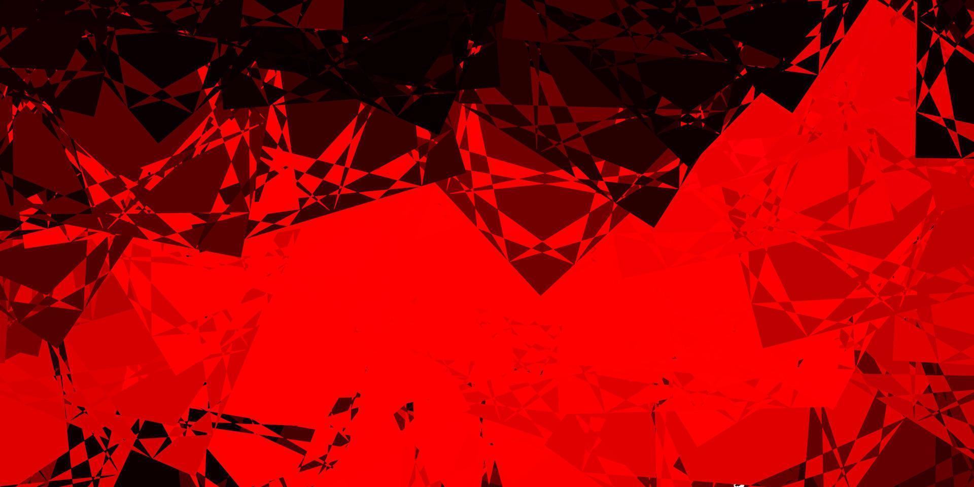 Dark Red vector layout with triangle forms.