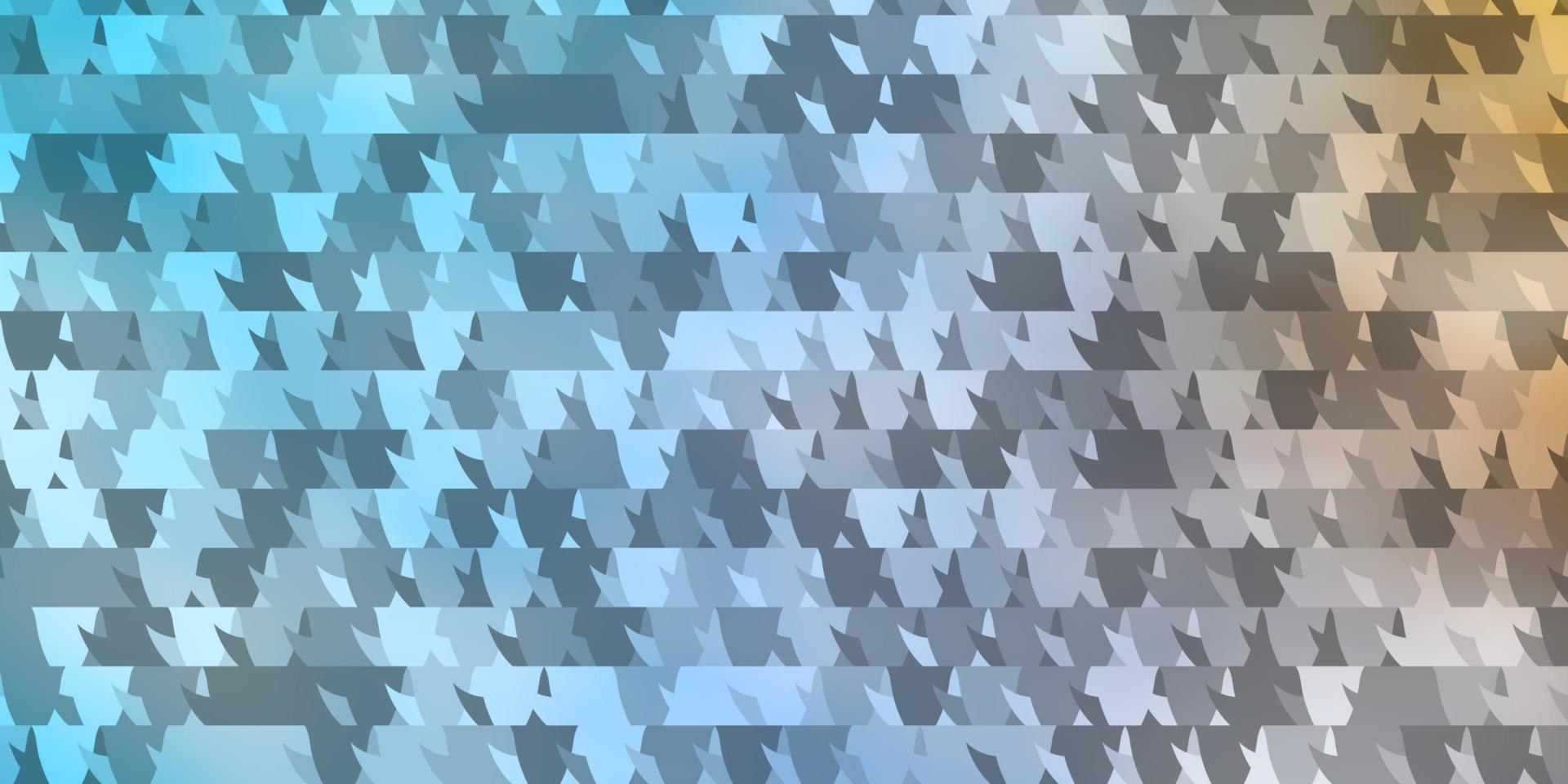 Light Blue, Yellow vector layout with lines, triangles.