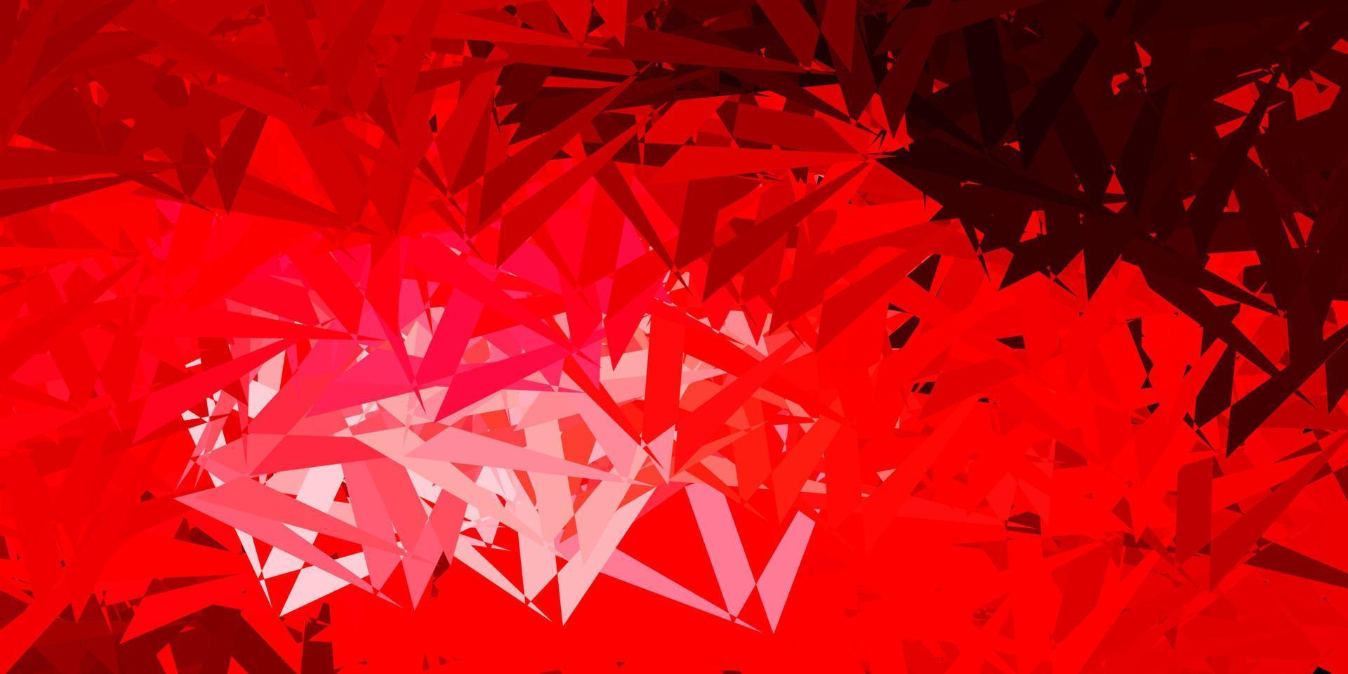 Light red vector texture with random triangles.