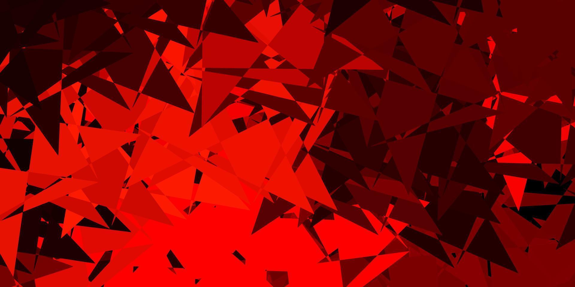 Light red, yellow vector background with polygonal forms.