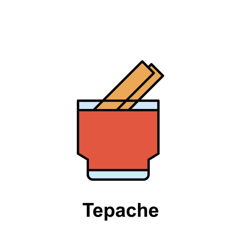 Tepache, drink vector icon