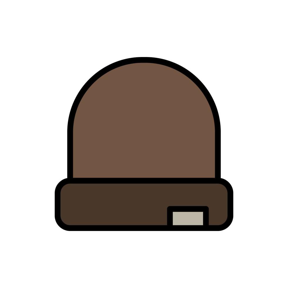 sombrero, ropa vector icono