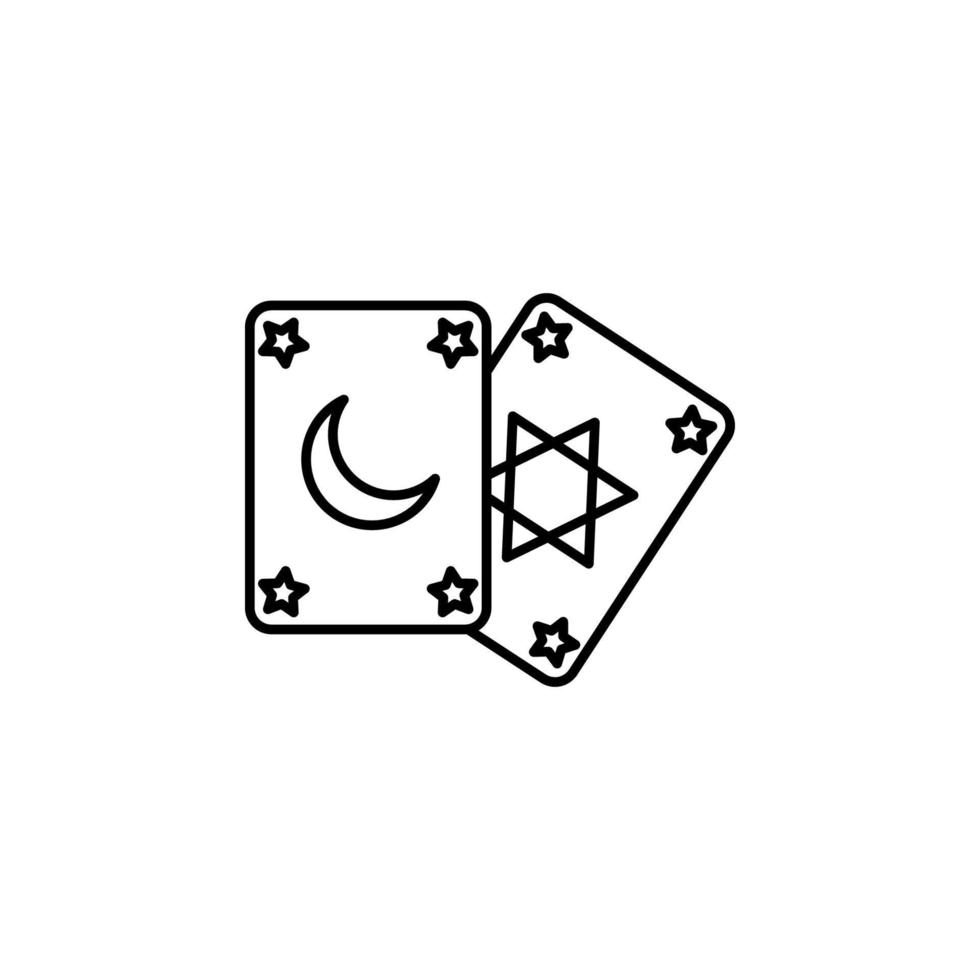 Magic card vector icon