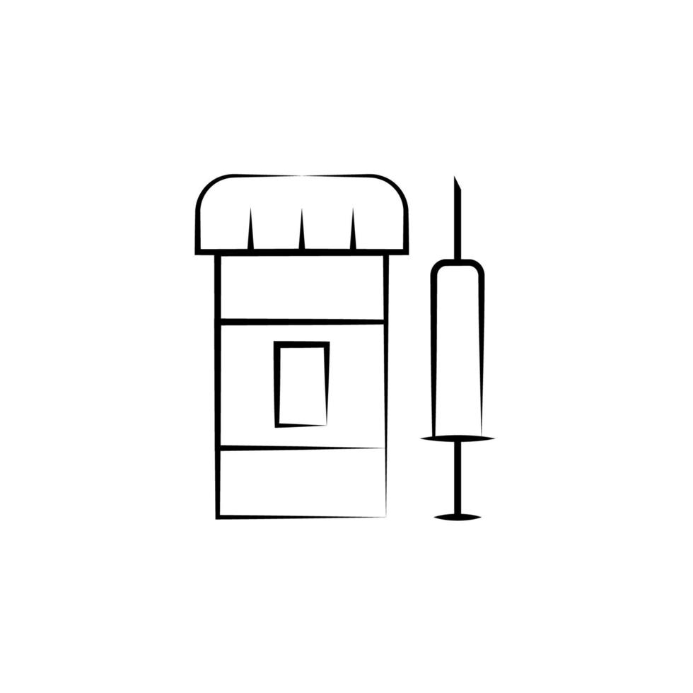 Drugs, Syringe, alternative medicine vector icon 22580487 Vector Art at