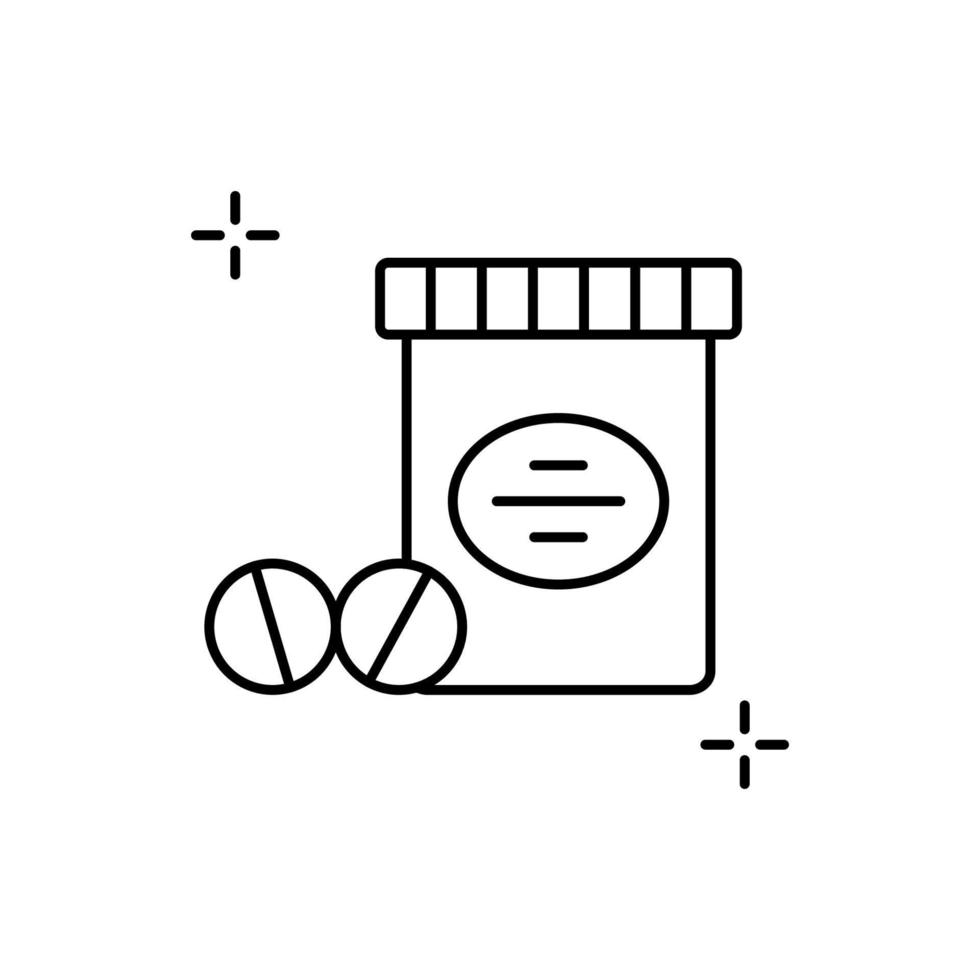 Pills, tablet, addictions vector icon