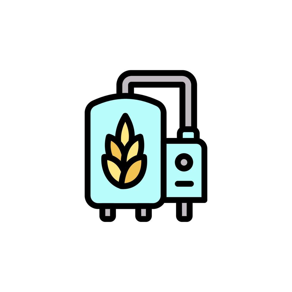 Beer, spike brewing vector icon