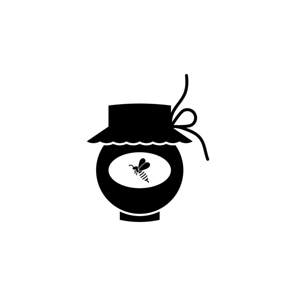 jar, honey vector icon