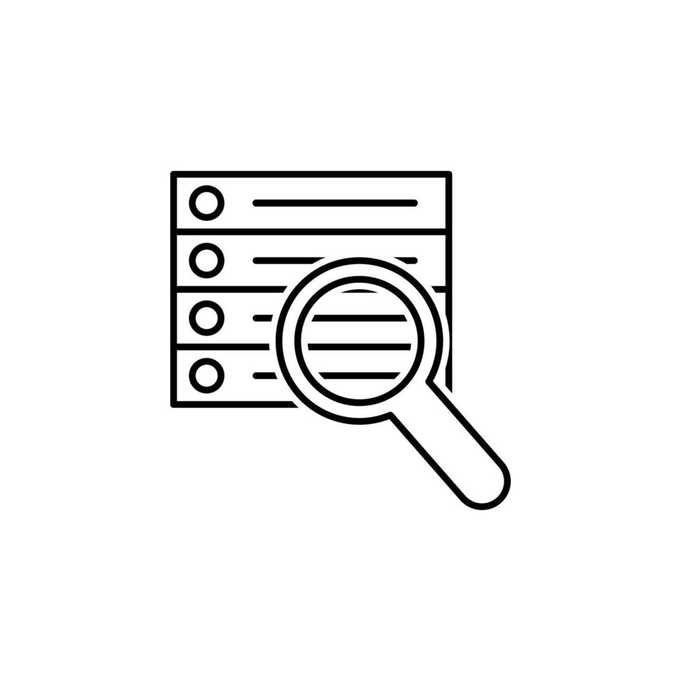 data, database vector icon