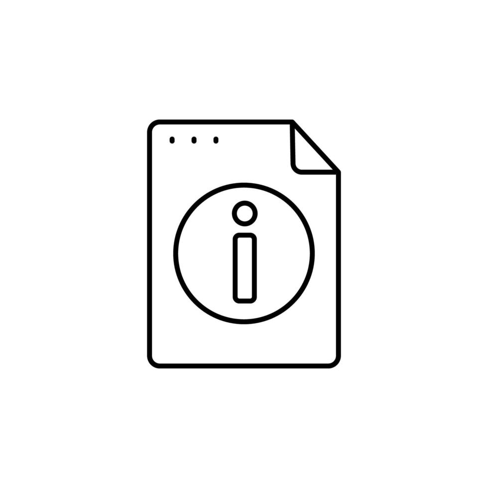 File, document, information vector icon