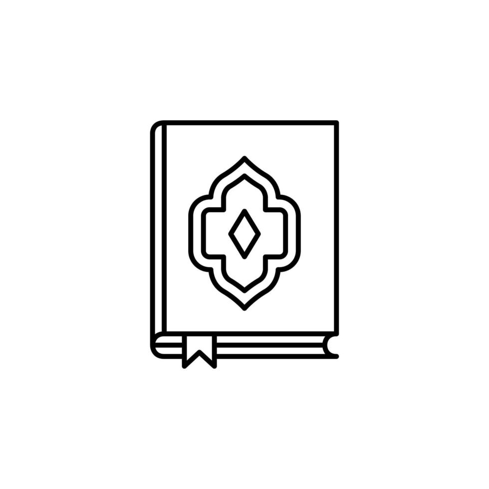 Quran, book, holy vector icon