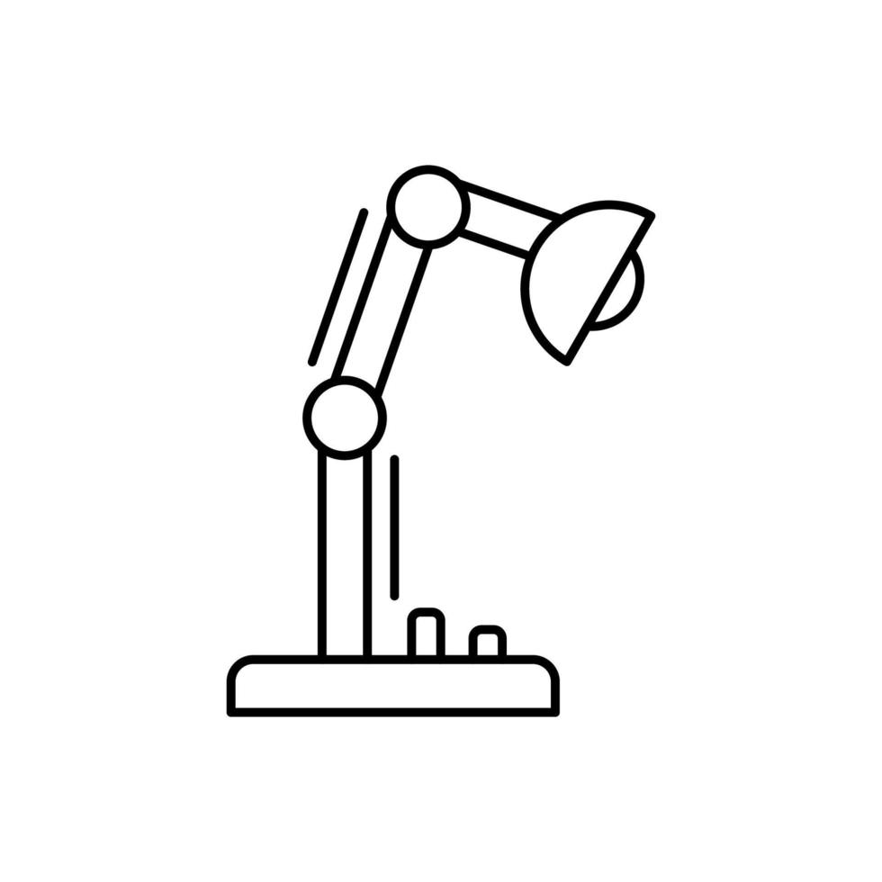 Office lamp vector icon