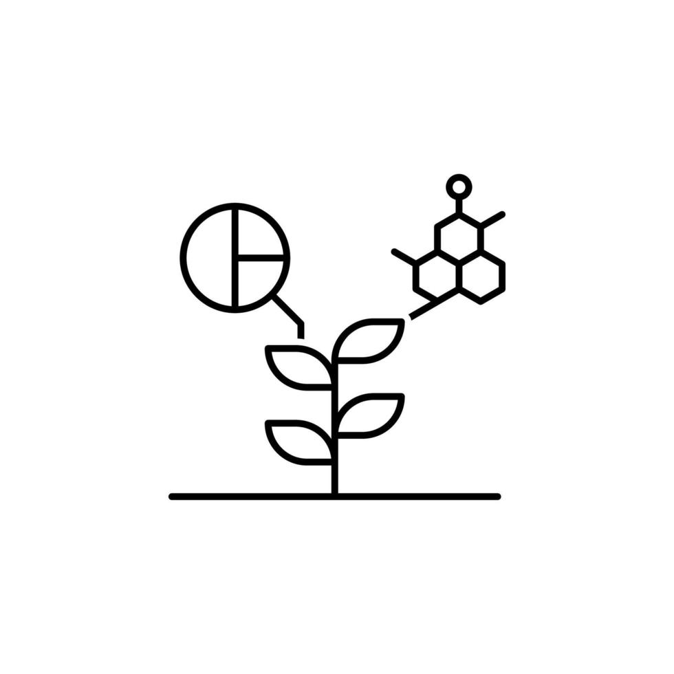 inteligente granja, planta vector icono