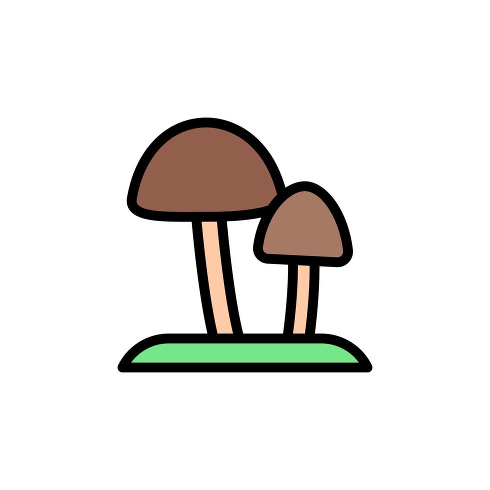 Mushroom alternative medicine vector icon