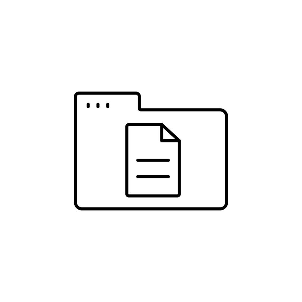 Folder file vector icon