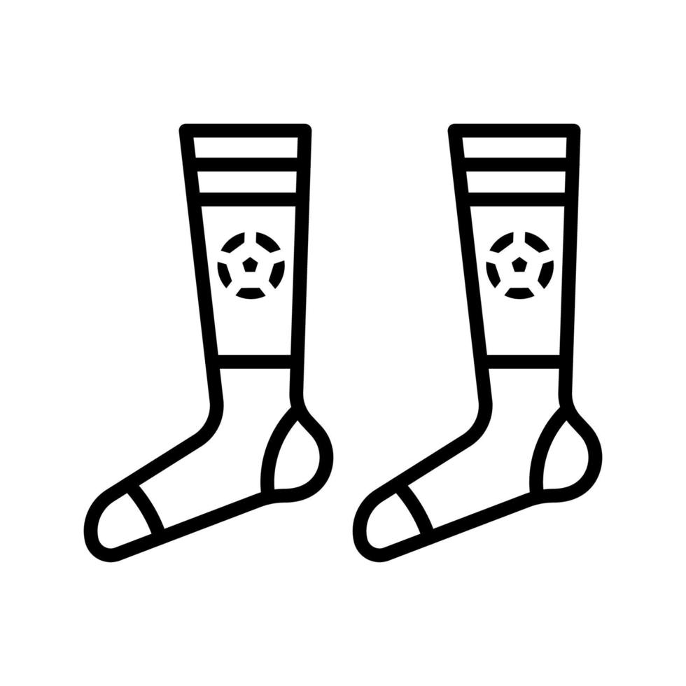 Socks, football vector icon