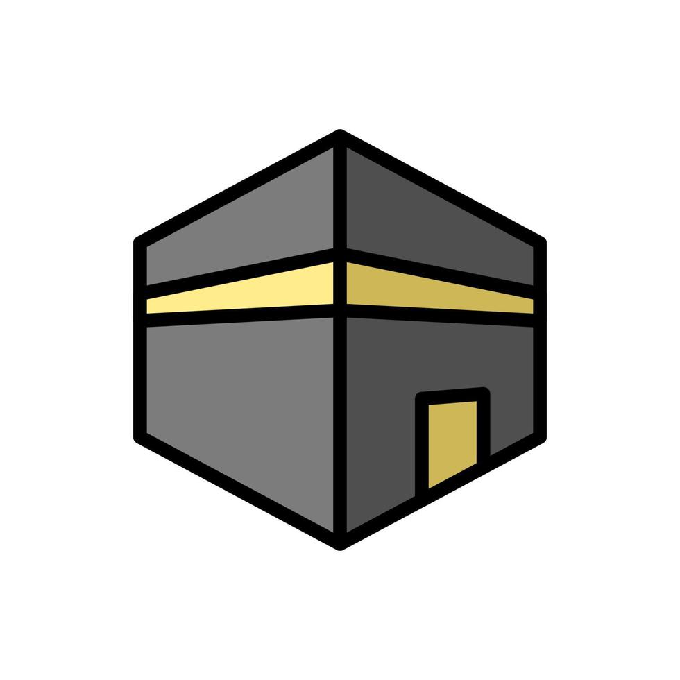 Kaaba Ramadan vector icon