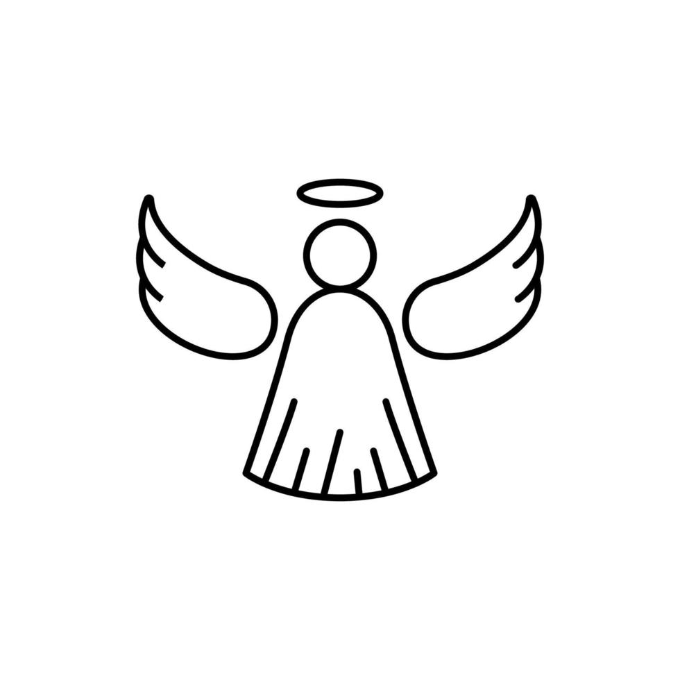 ángel, cristiandad vector icono