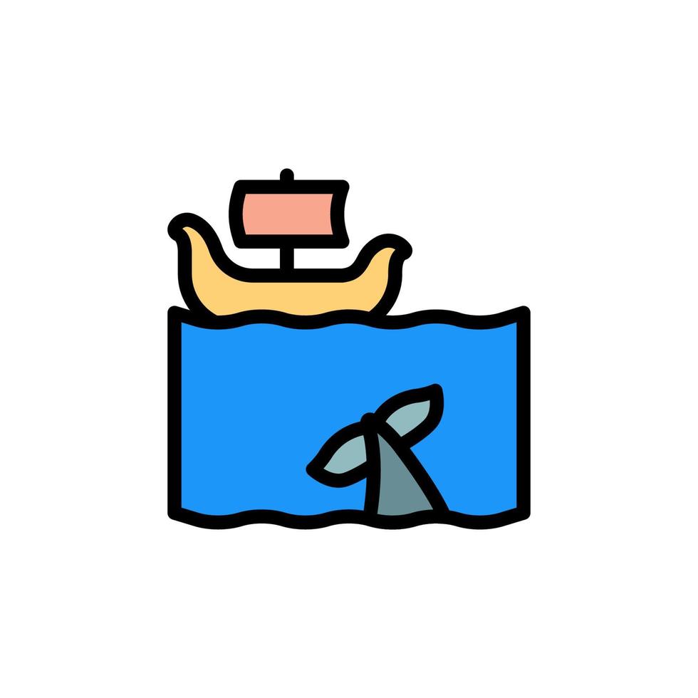 Ship, Viking, ocean vector icon