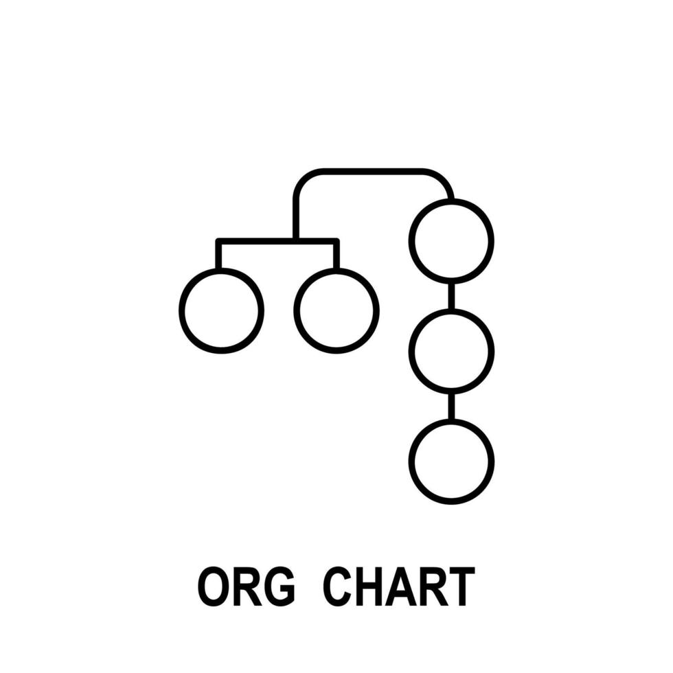 Organizational chart vector icon