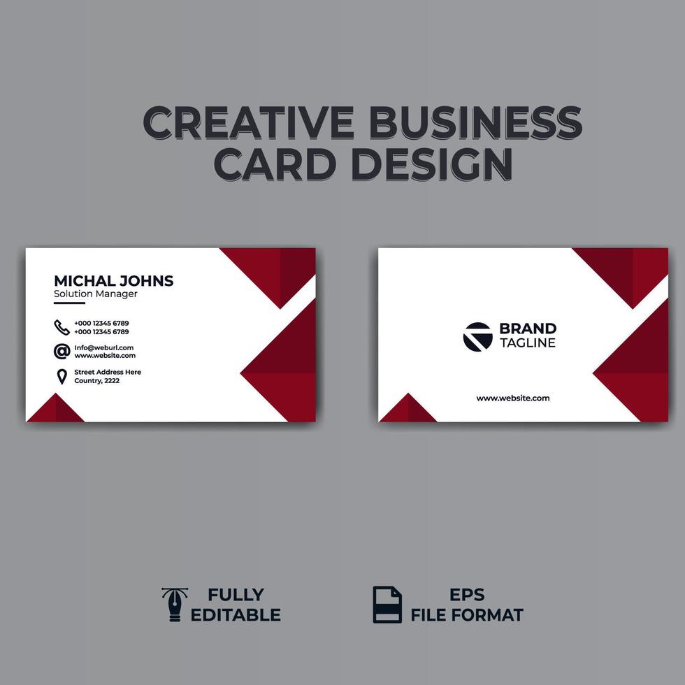 creative colorful business card design template vector