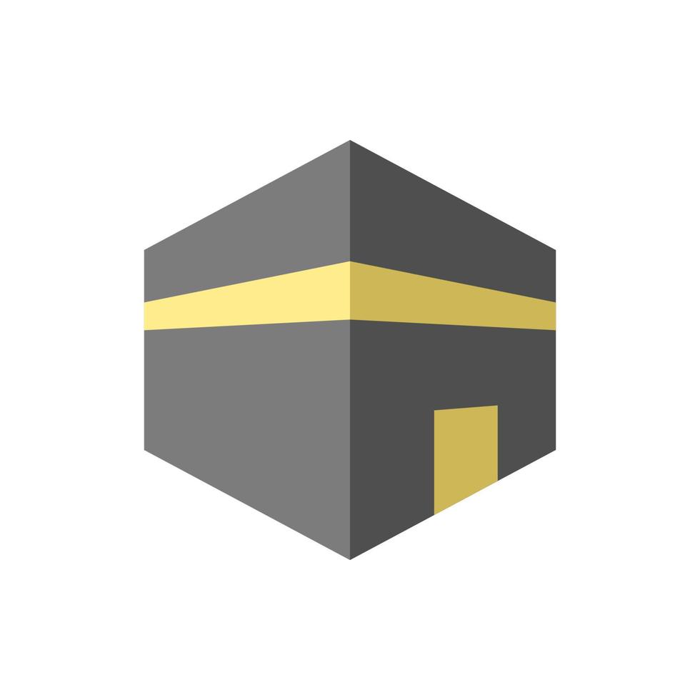 Kaaba Ramadan vector icon