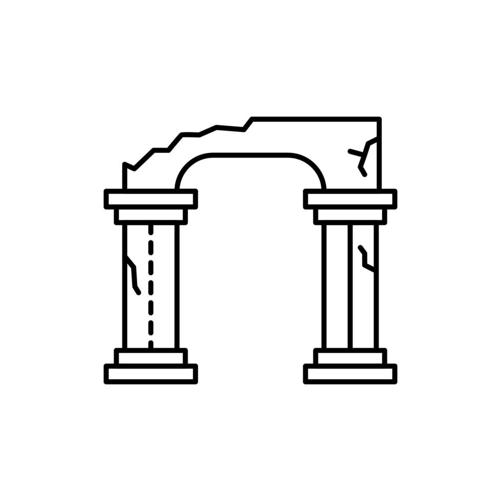 column, antiques vector icon