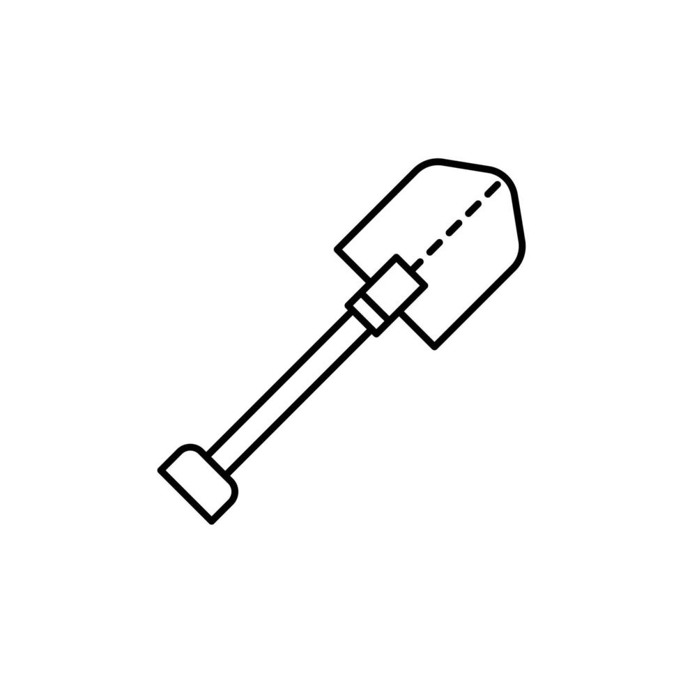shovel, tool vector icon