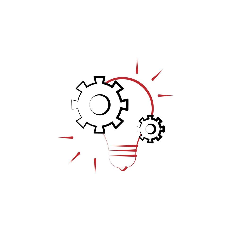 Project management idea 2 colored line vector icon