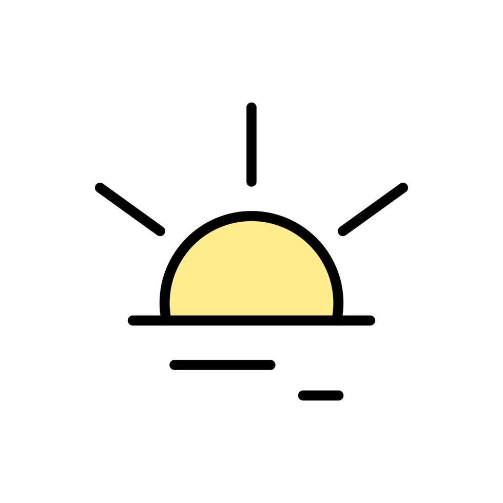 Sunrise Ramadan vector icon