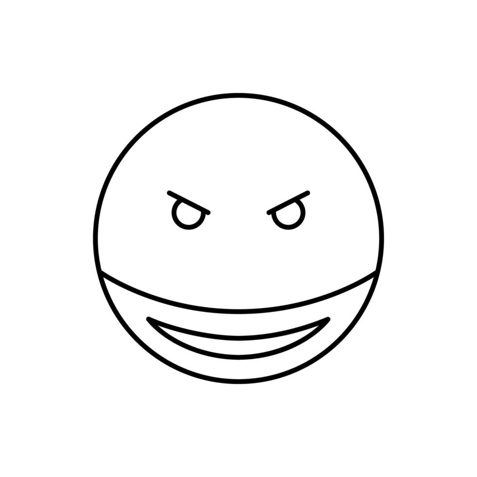 Evil Smile, emotions vector icon