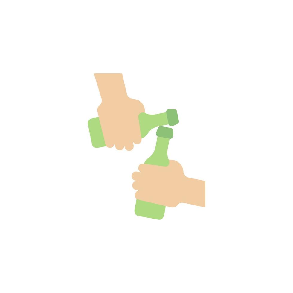 Toast, beer vector icon