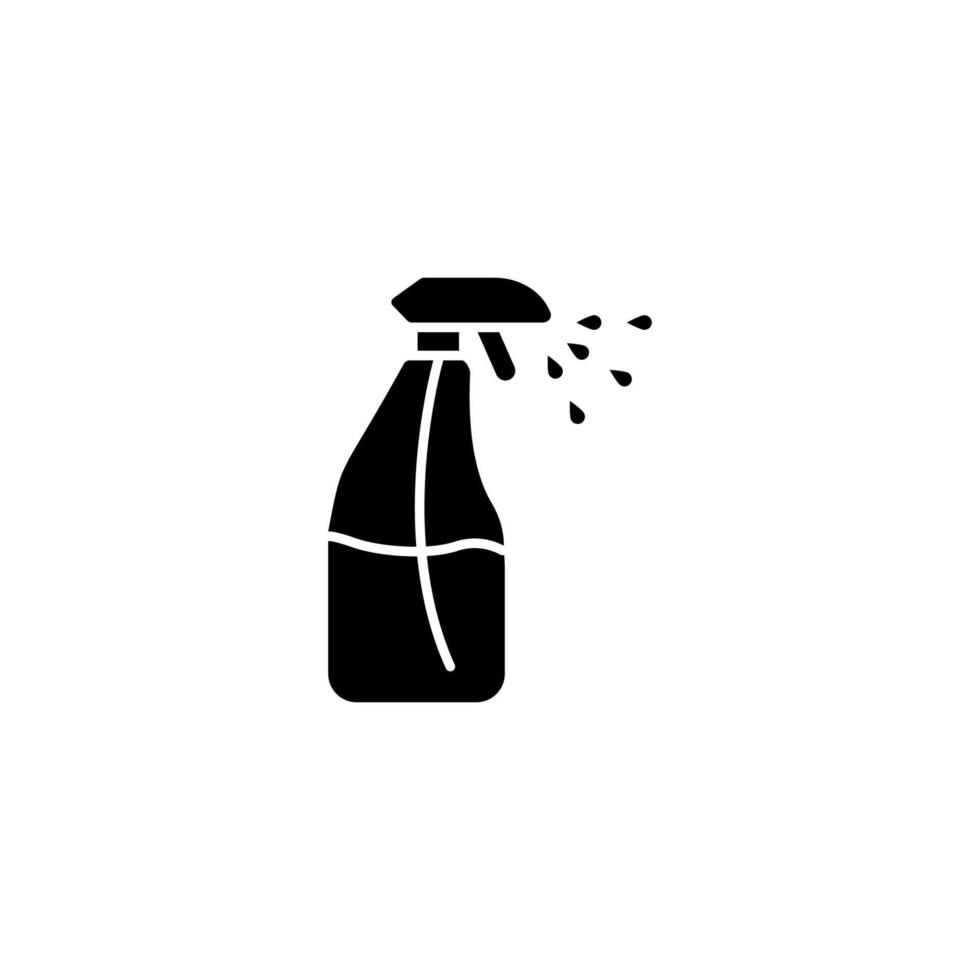 Cleaning, spray, bathroom vector icon