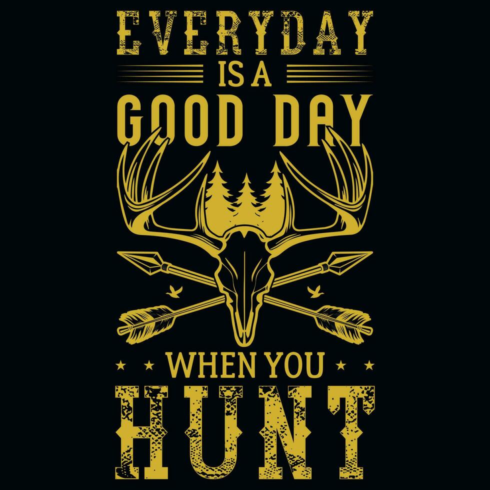 Hunting tshirt design vector