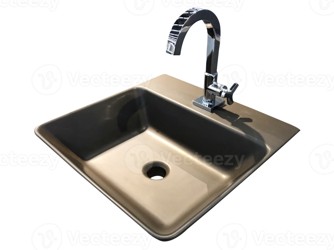 Bathroom sink with faucet png