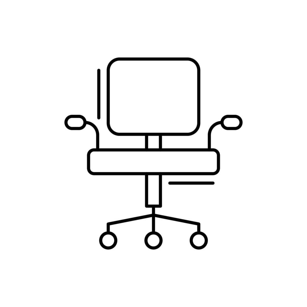 Office chair vector icon