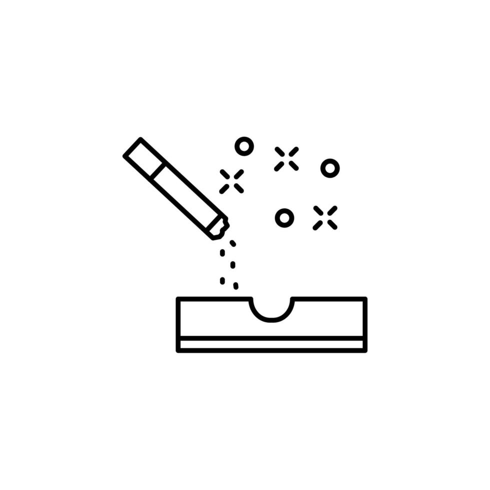 Ashtray, cigarette vector icon