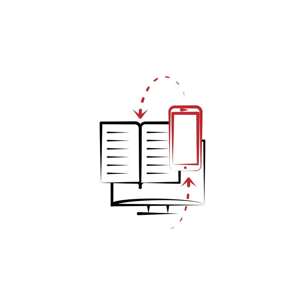 e learning 2 colored line vector icon